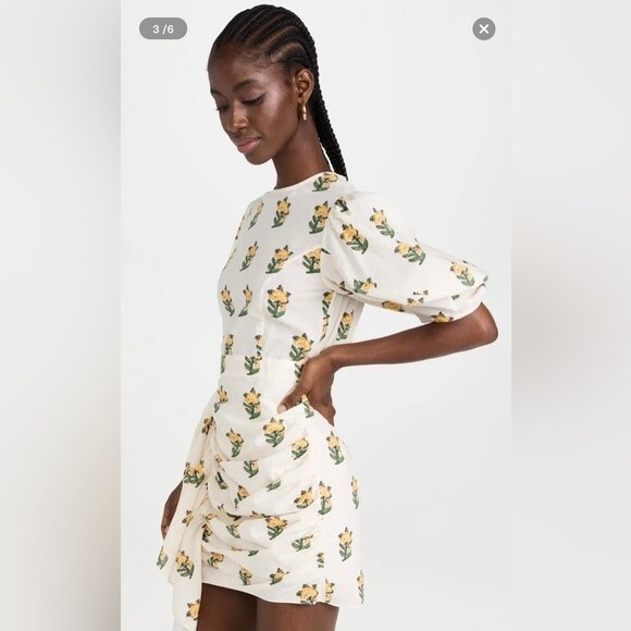 Rhode Pia Dress Marigold Flower Golden Size 10 NWT - Picture 5 of 8